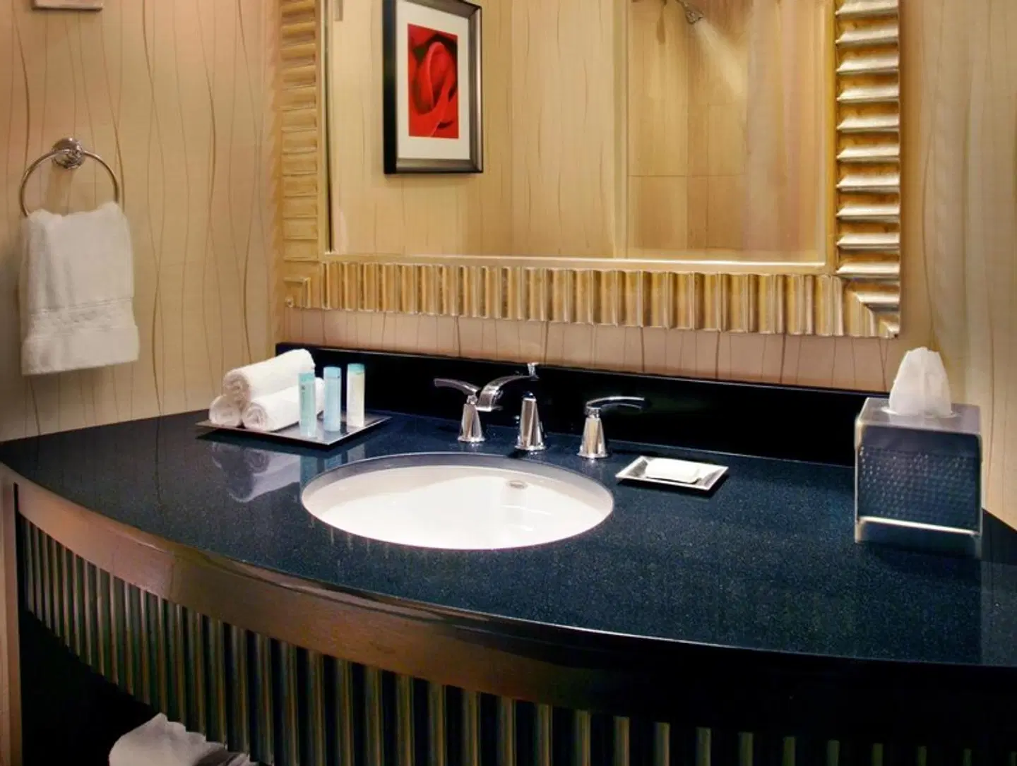 Hilton Rosemont Chicago O'Hare Badezimmer