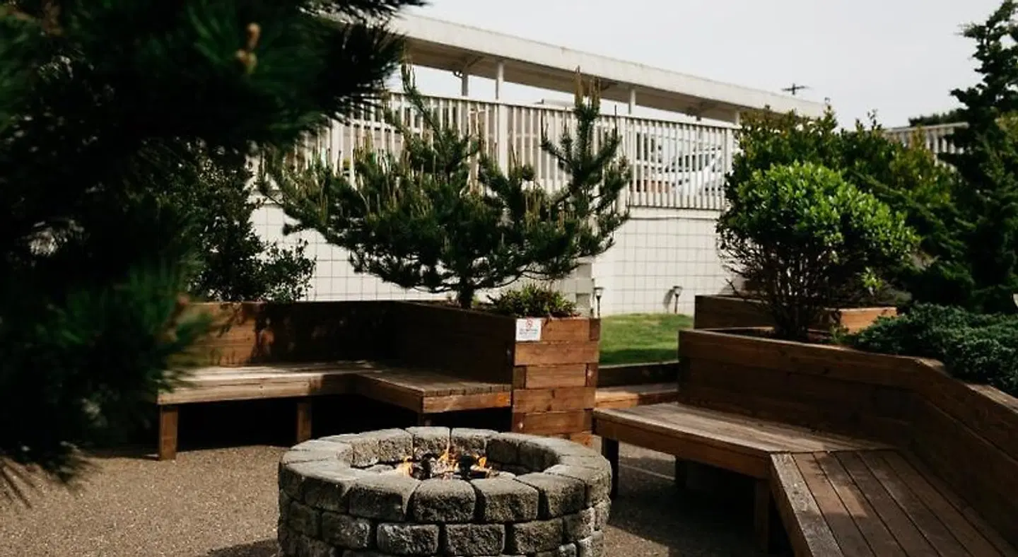 Surftides Lincoln City Terrasse