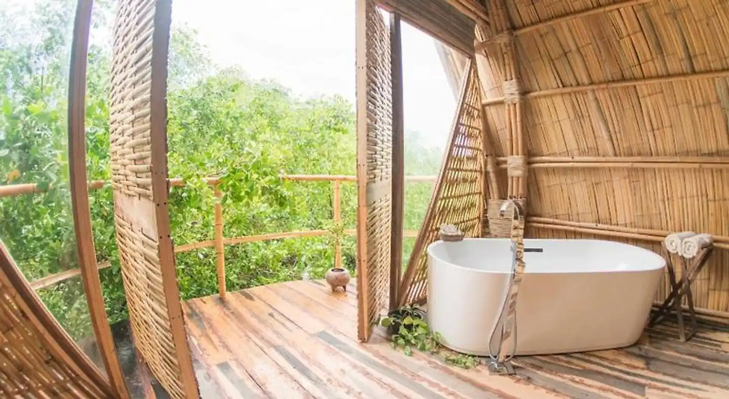 Mamasan Treehouses & Cabins Badezimmer