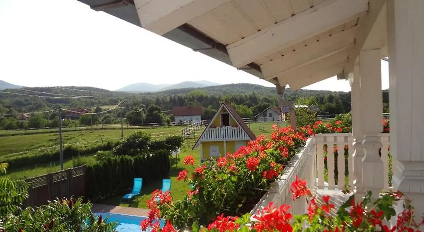 Pool Apartments Plitvice Lakes Terrasse