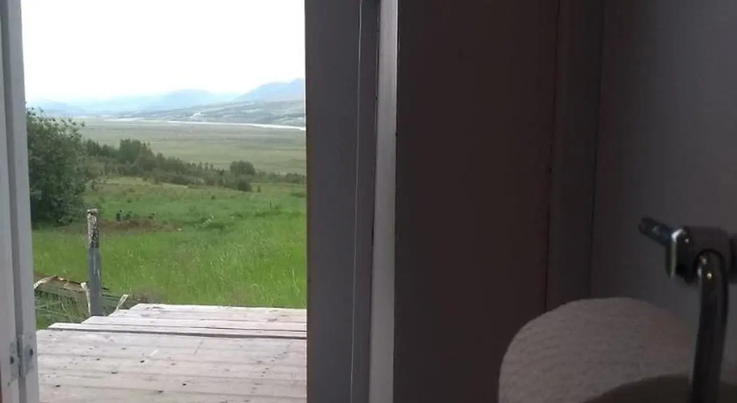 Iceland Yurt Terrasse