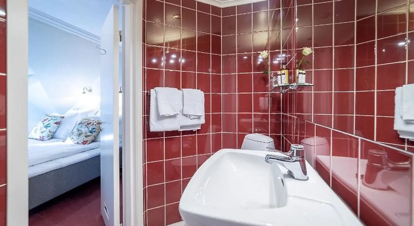 Kronen Gaard Hotel Badezimmer