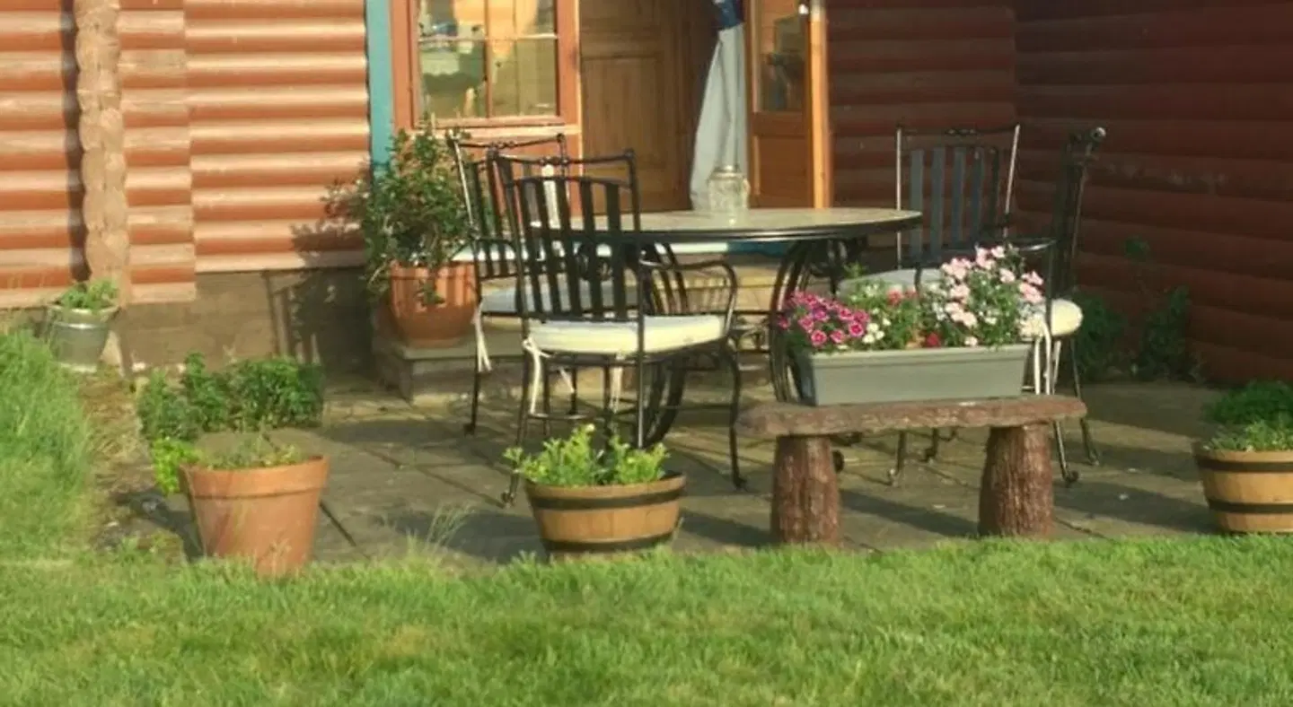 Balnabrechan Lodge Terrasse