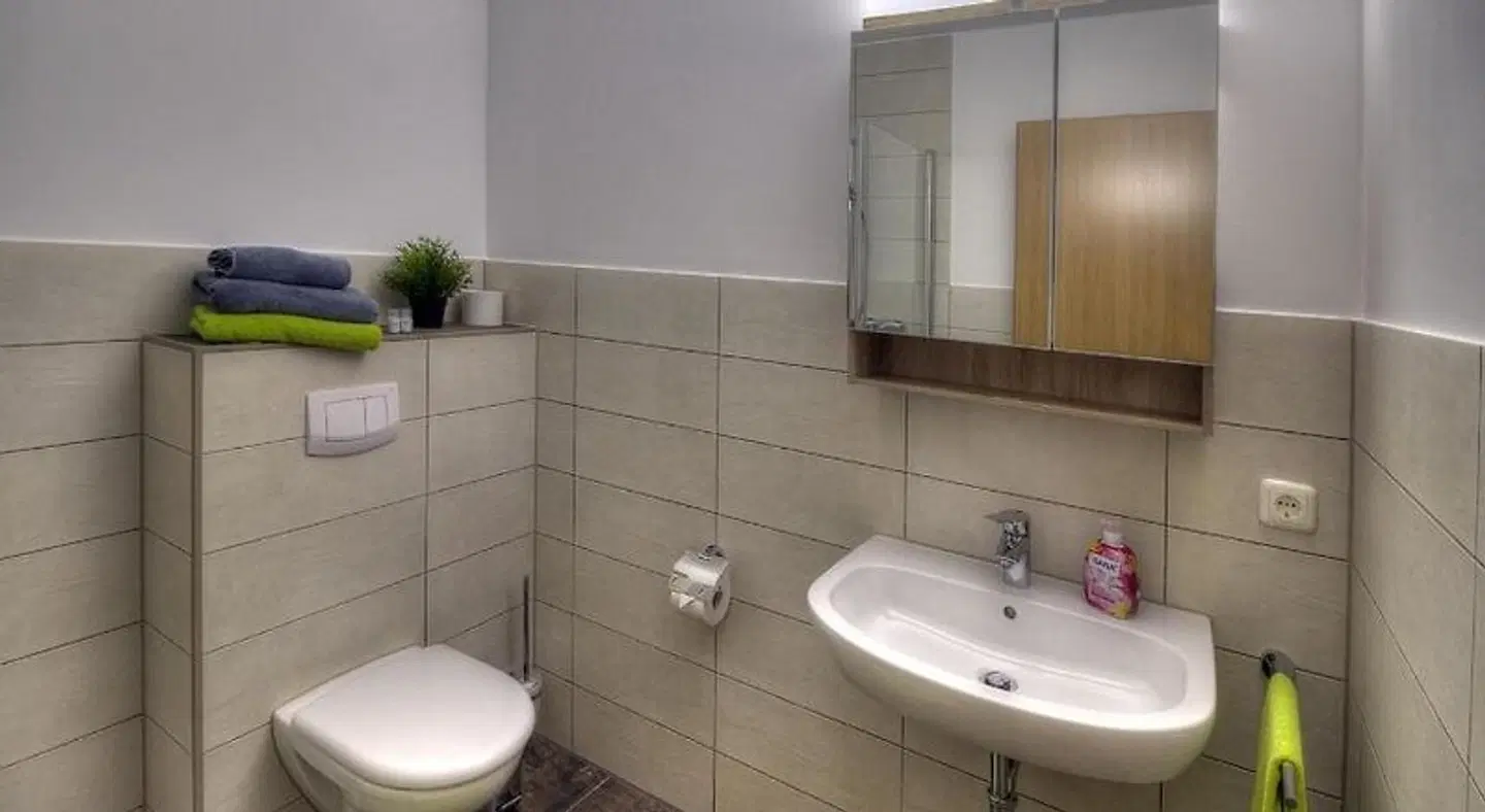 Pader-Motel Badezimmer