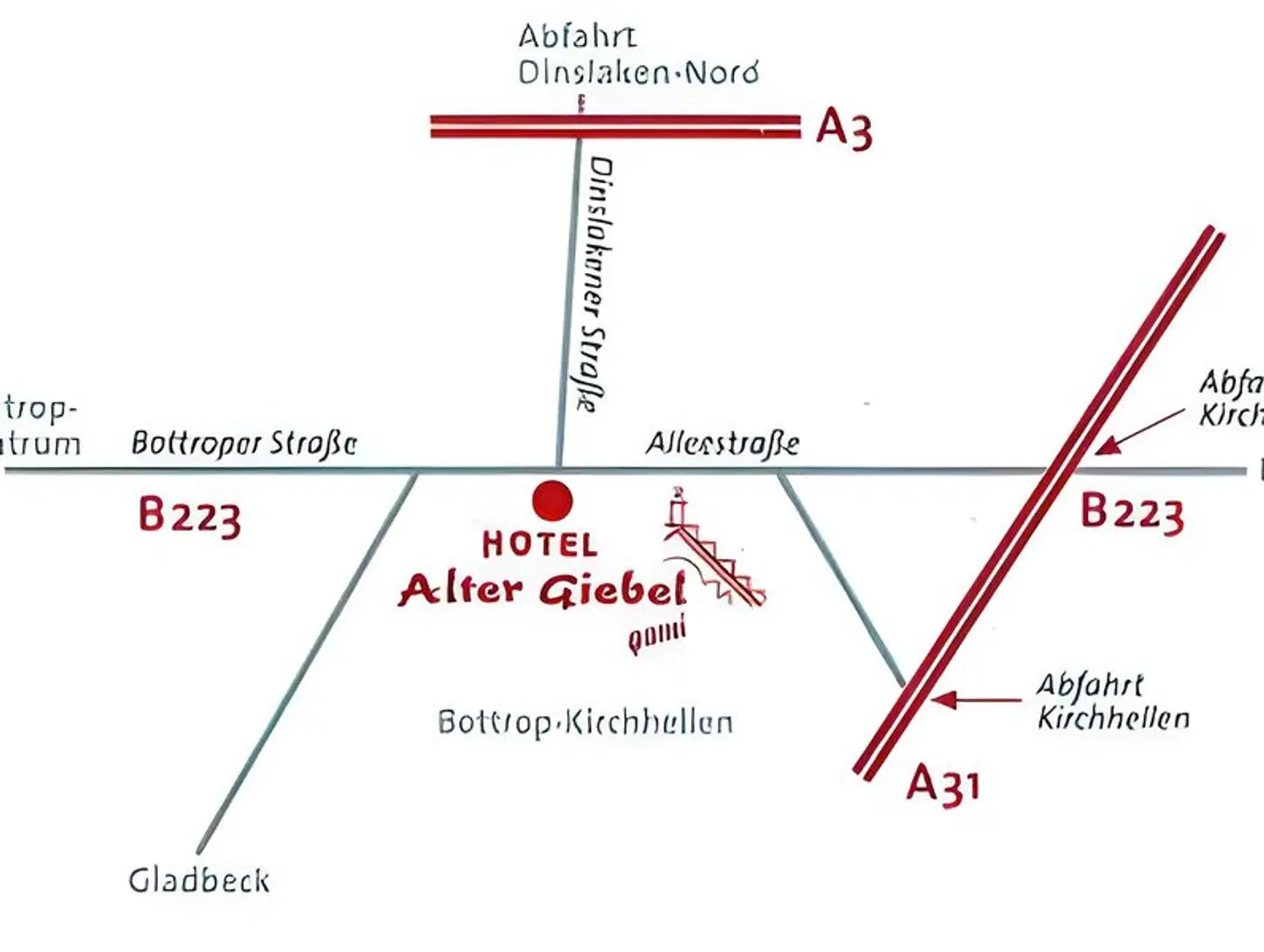 Alter Giebel Landkarte