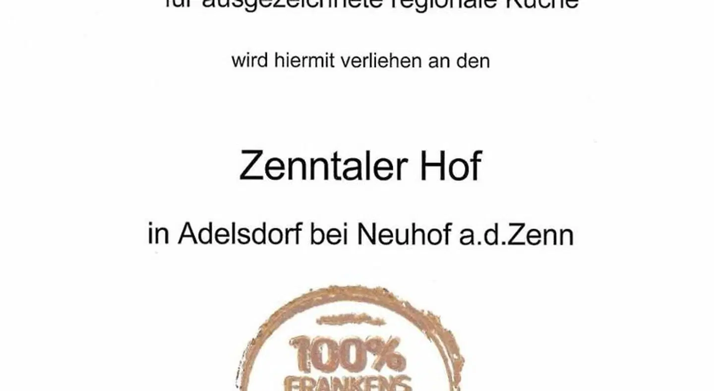 Zenntaler Hof Landkarte