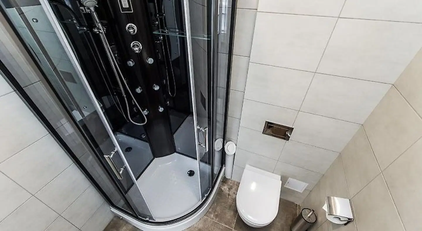 Zaliakalnio terasos apartamentai Badezimmer
