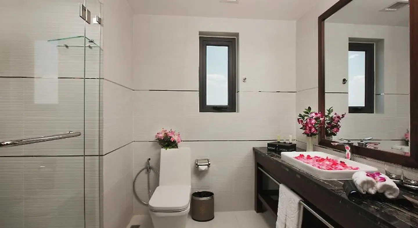 Athena Hotel Badezimmer