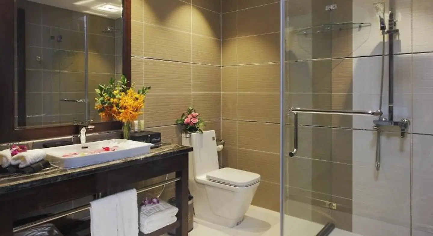 Athena Hotel Badezimmer
