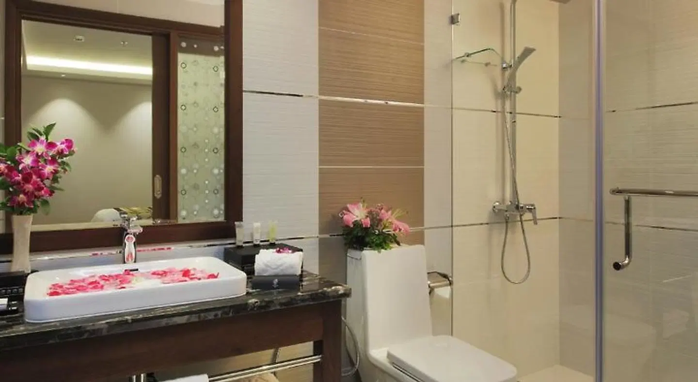 Athena Hotel Badezimmer