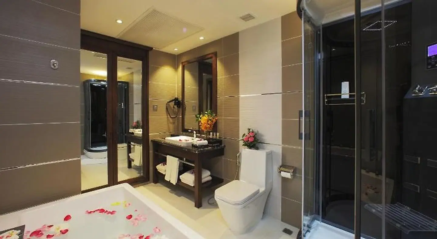 Athena Hotel Badezimmer