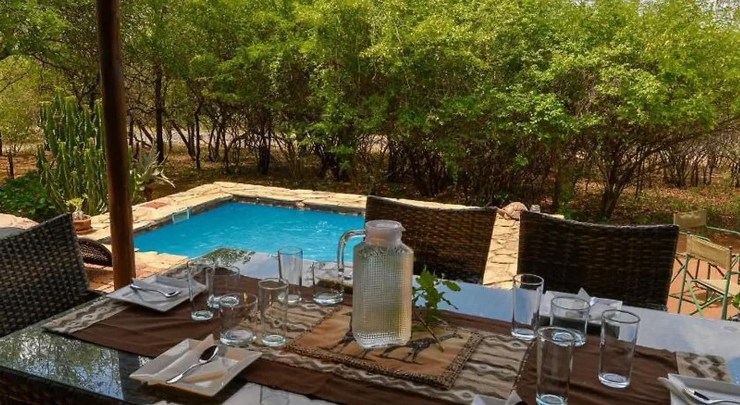 Giraffe Lodge Terrasse