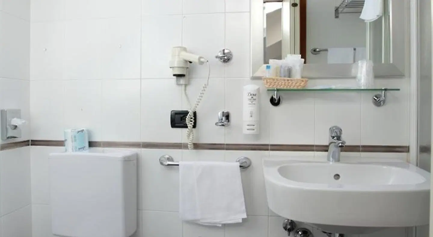 Albergo Centrale Bologna Badezimmer