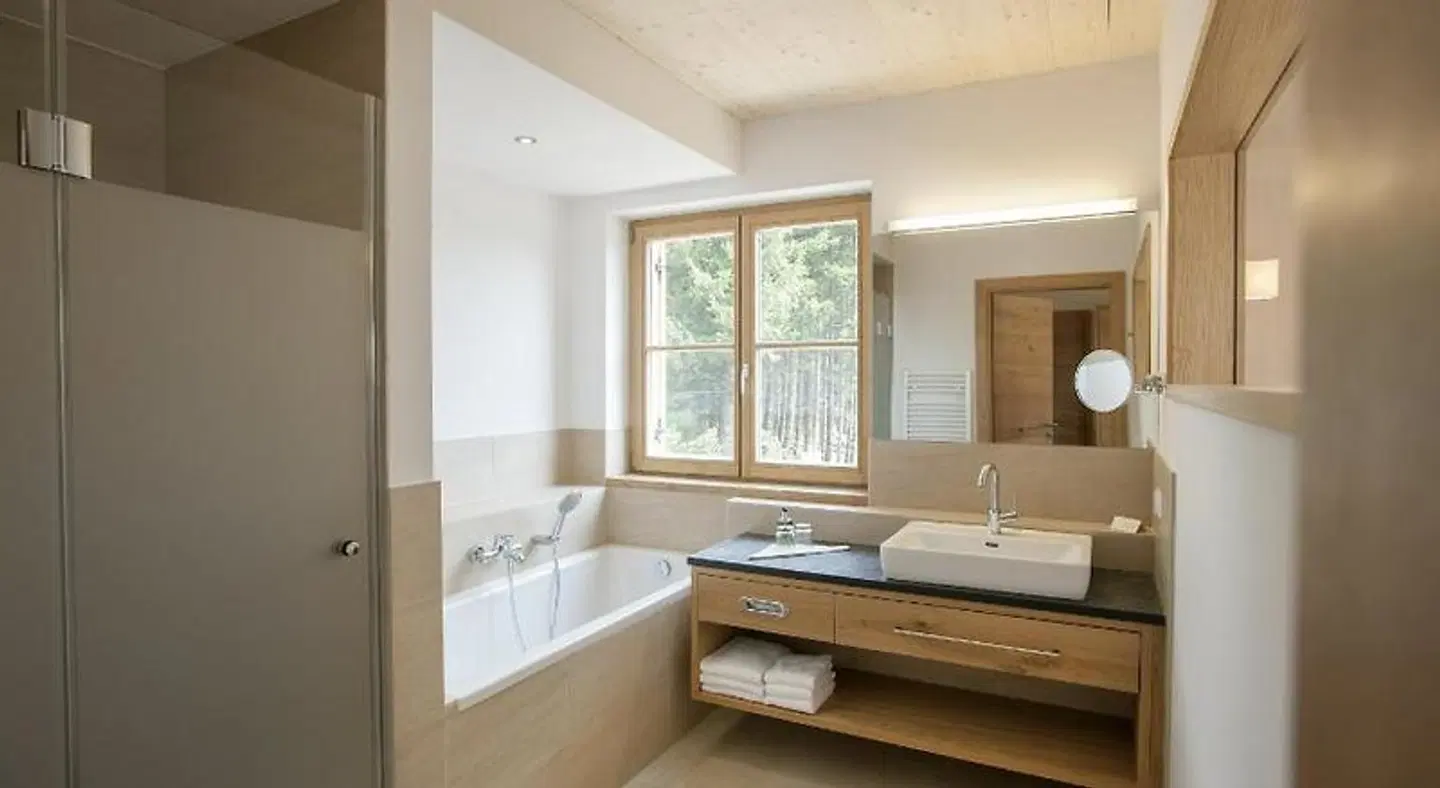 Naturparkhotel Bauernhofer Badezimmer