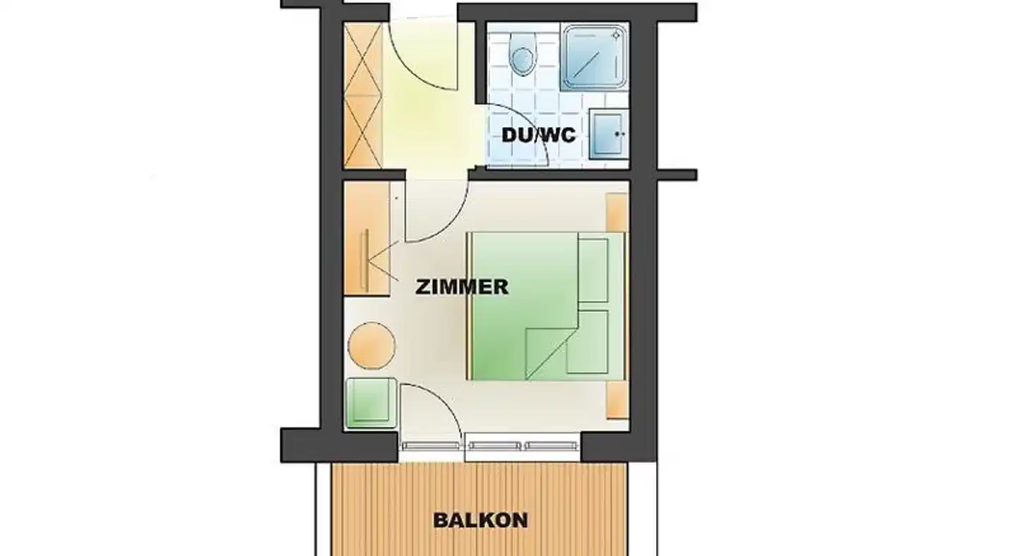 Röck- Pistenhotel Modellaufnahme