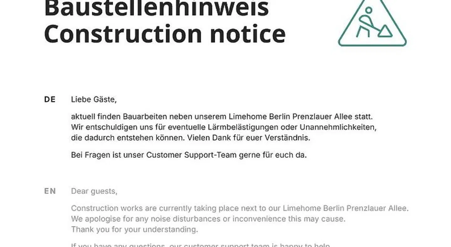 Limehome Berlin Prenzlauer Allee Landkarte