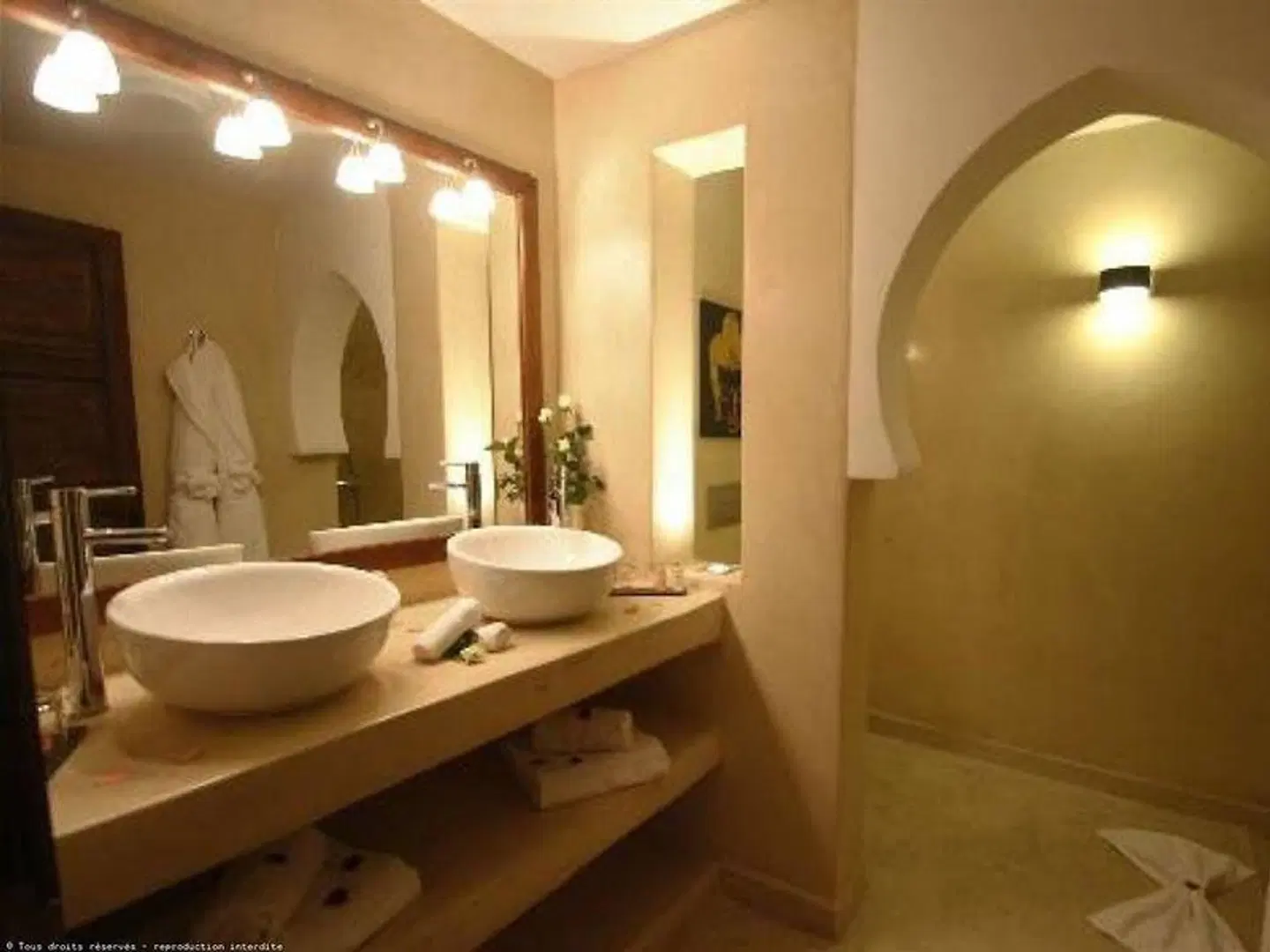 Riad Pourpre Médina Badezimmer