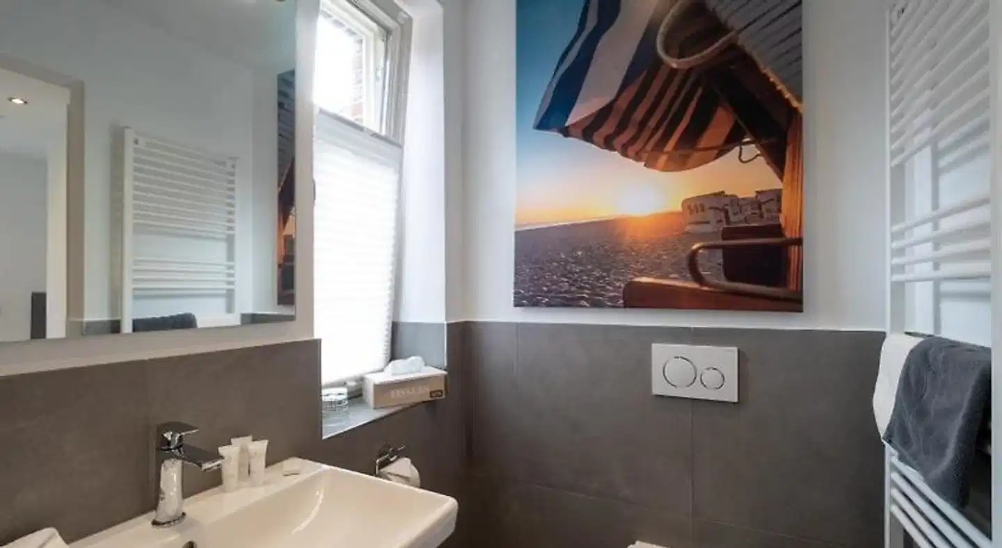 Hotel Inselsünn & Apartments Badezimmer