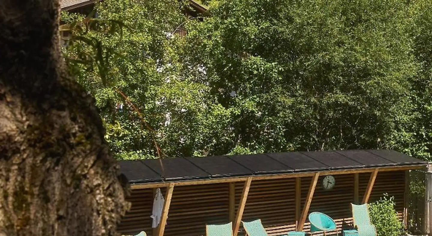 Chalet Mi Amur Terrasse