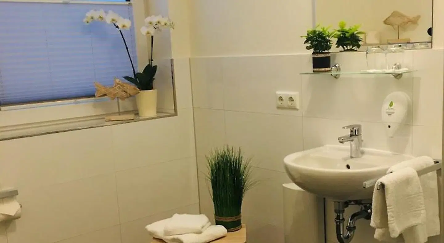 Pension Seecafe Badezimmer