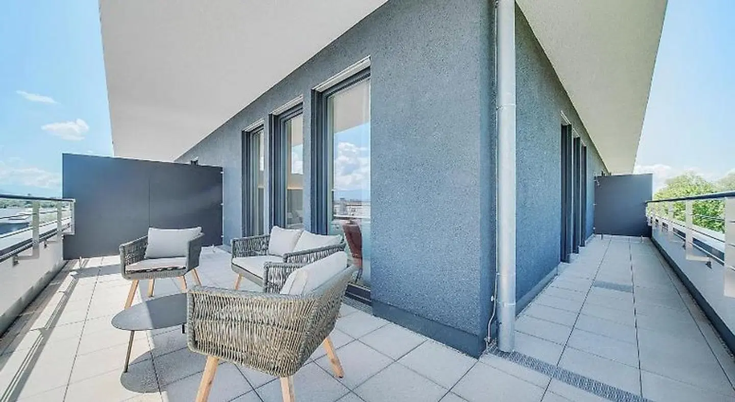 BRIGHT Apartments Rosenheim Aicherpark Terrasse