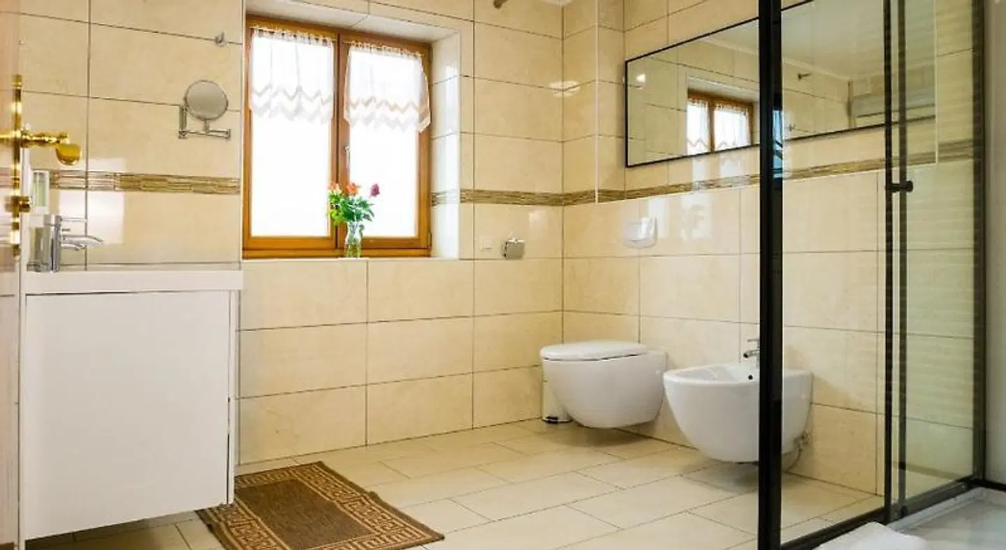 Hotel Viktoria Badezimmer