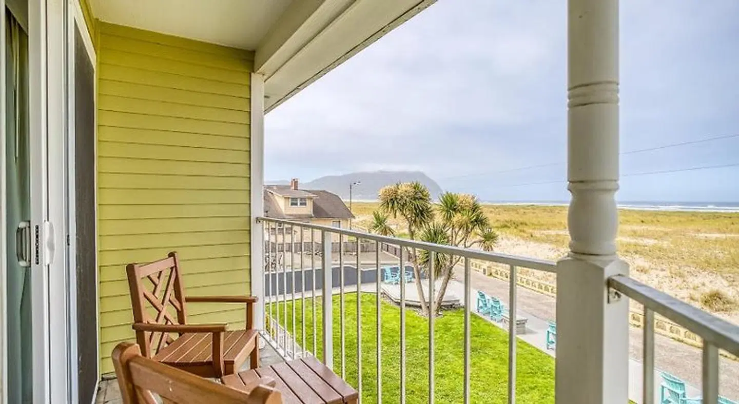 Inn of the Four Winds Seaside Oceanfront Terrasse