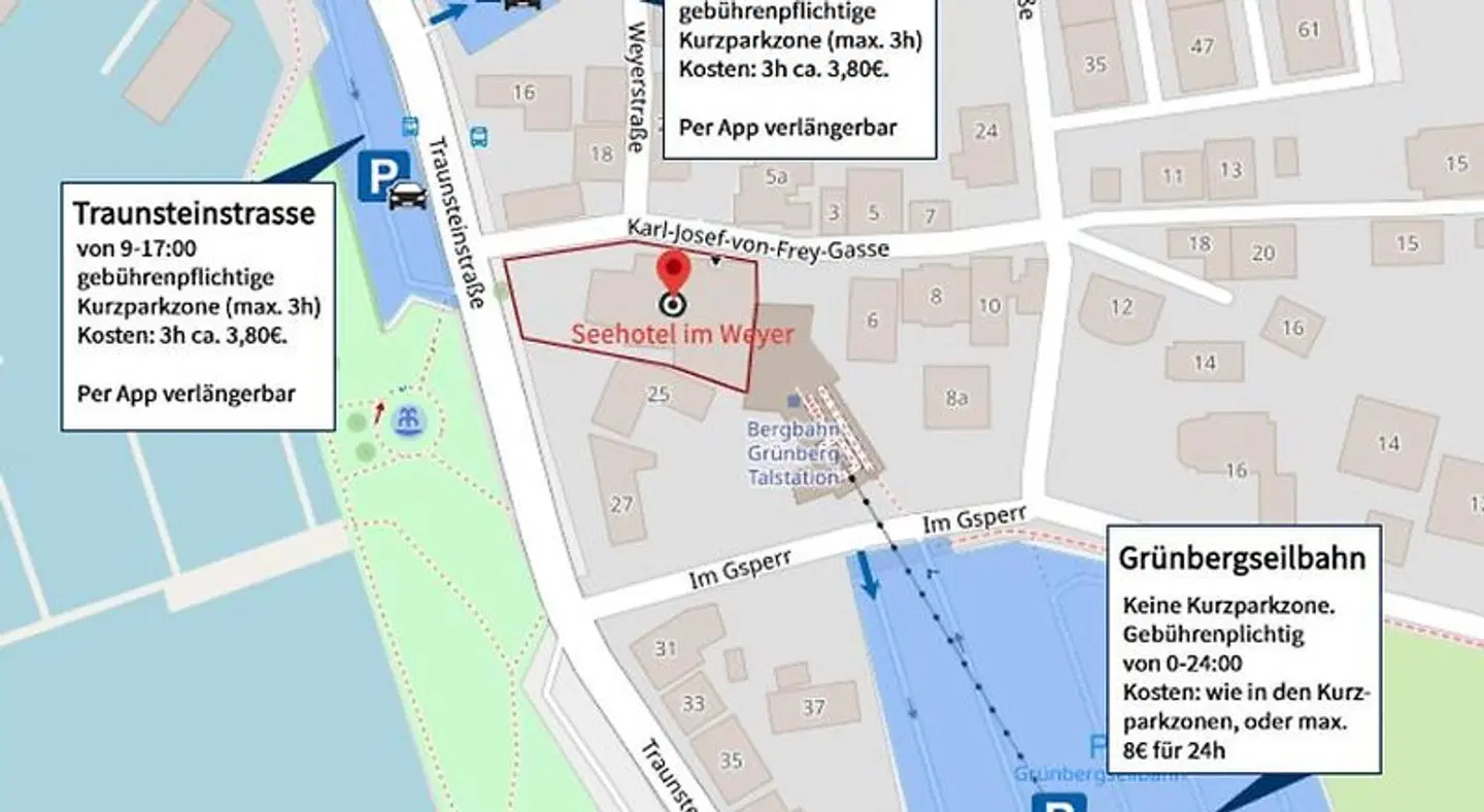 Seehotel im Weyer Landkarte
