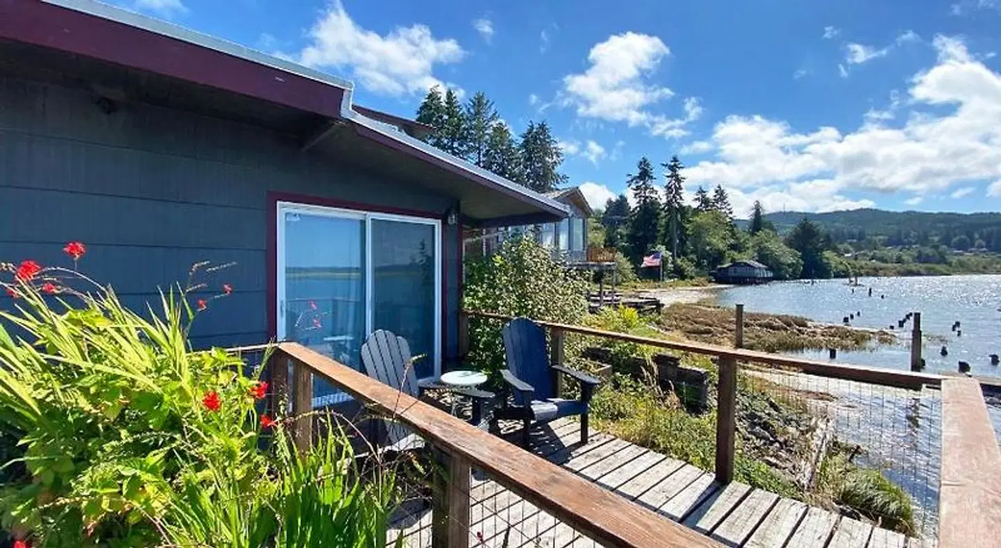 Wheeler on the Bay Lodge & Marina Terrasse