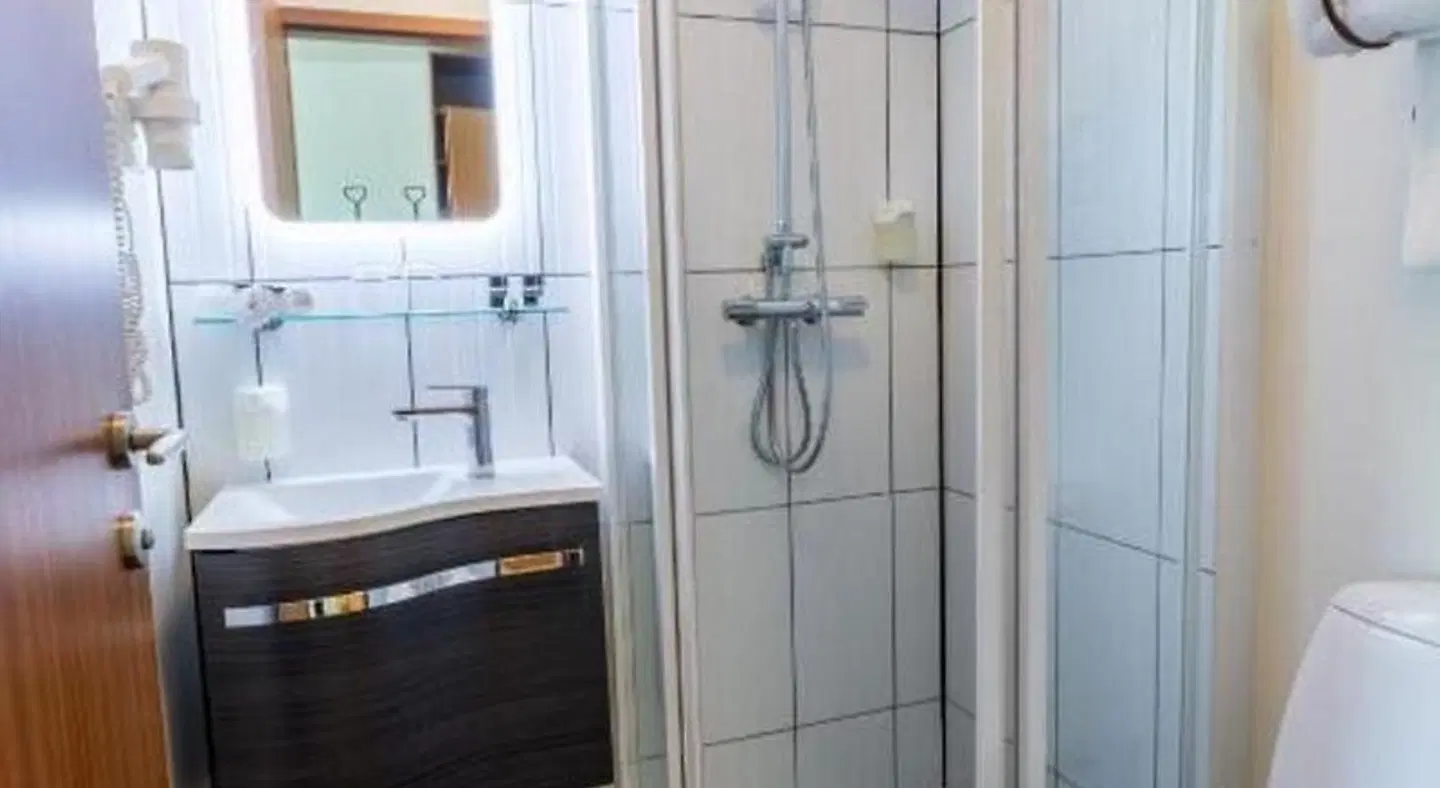 Hotel Skógar Badezimmer
