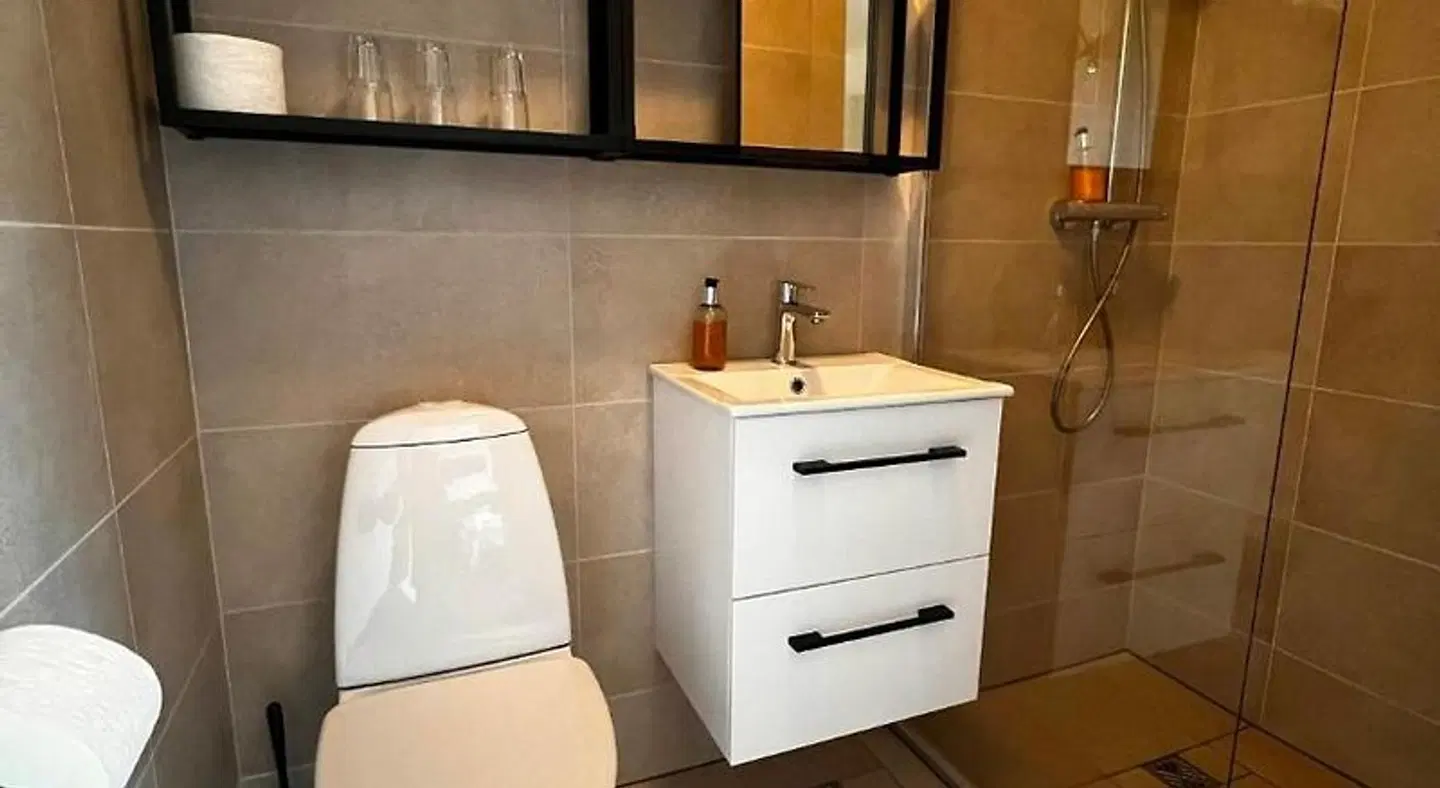 Hotel Skógar Badezimmer