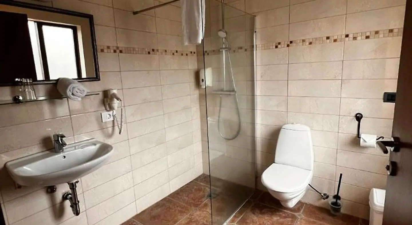 Hotel Skógar Badezimmer