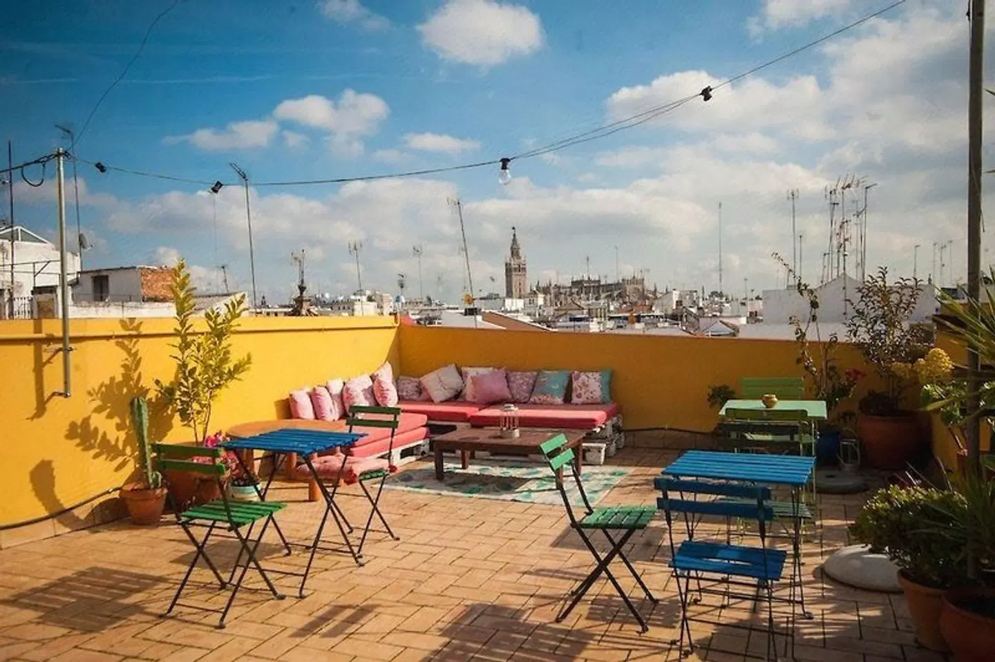 La Flamenka Hostel Terrasse