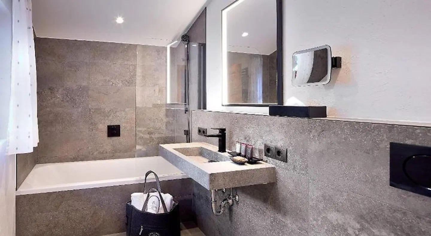 Gletscherblick Badezimmer