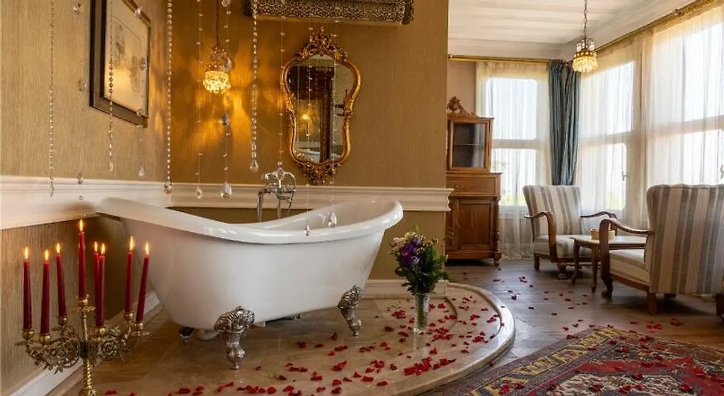Kitapevi Hotel Badezimmer