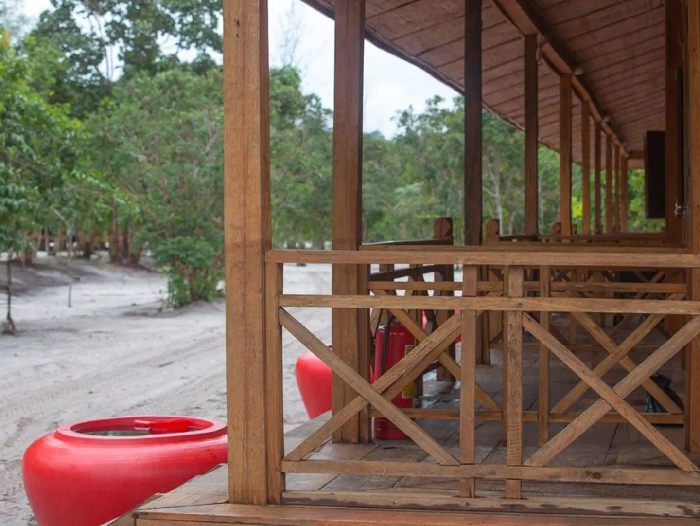 Sok San Beach Resort Terrasse
