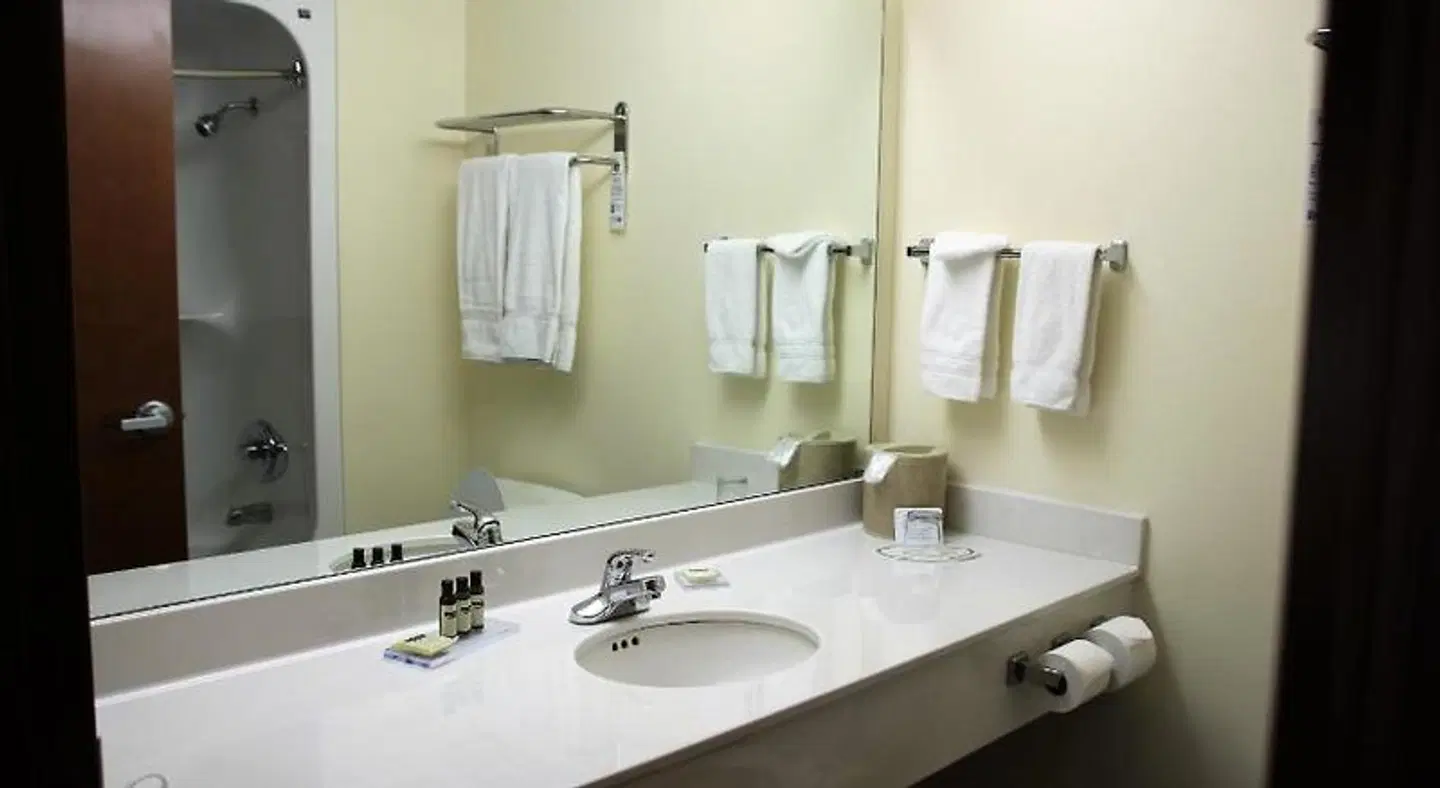 Hawthorn Suites by Wyndham Louisville East Badezimmer