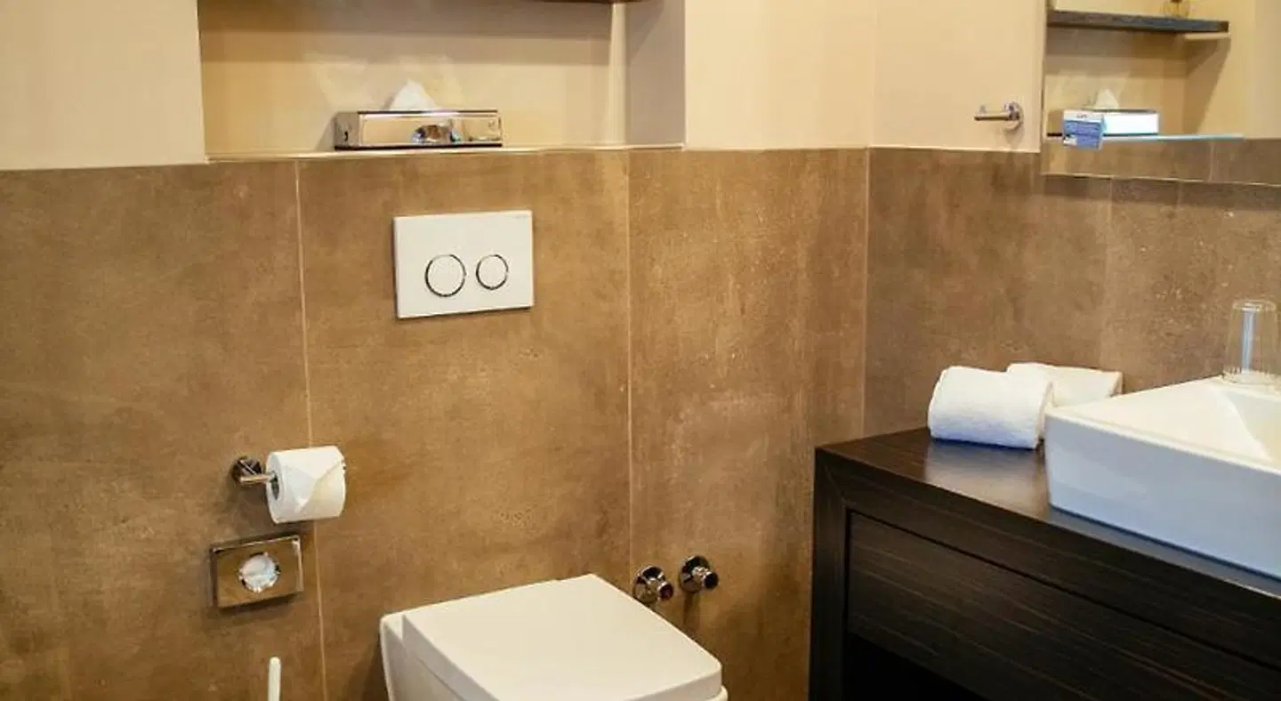 Strandhotel Luv Badezimmer