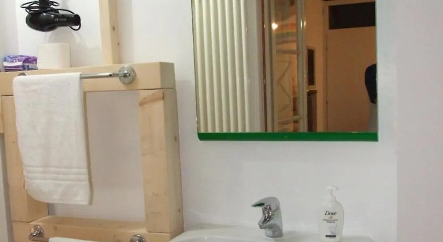 La stufa rossa Badezimmer