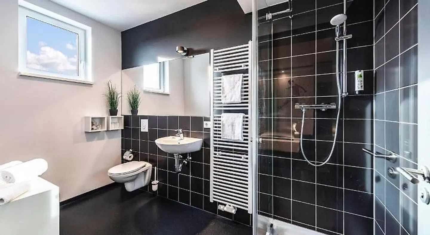 Hotel Athletik Kiel Badezimmer