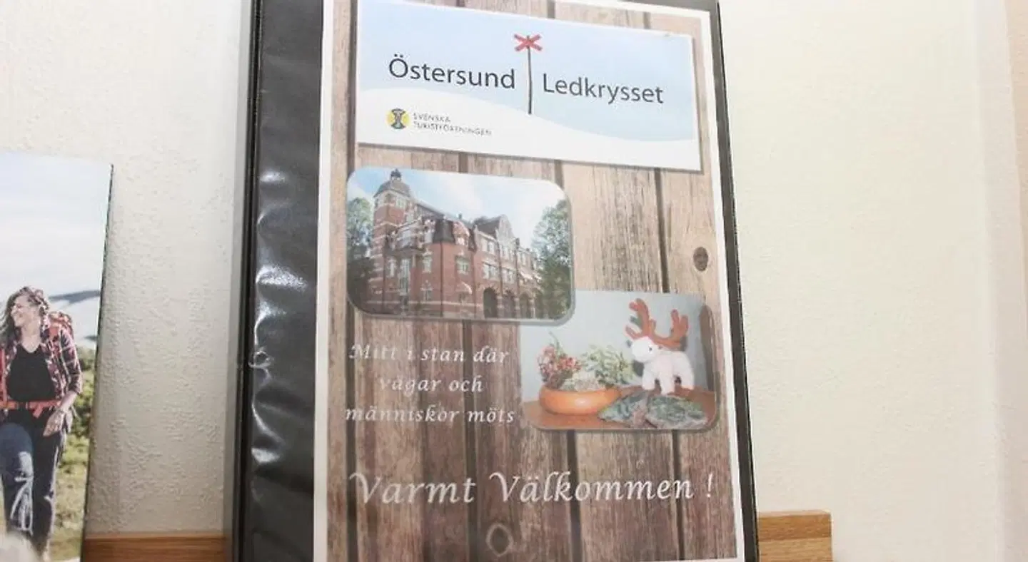 STF Östersund Ledkrysset vandrarhem Landkarte