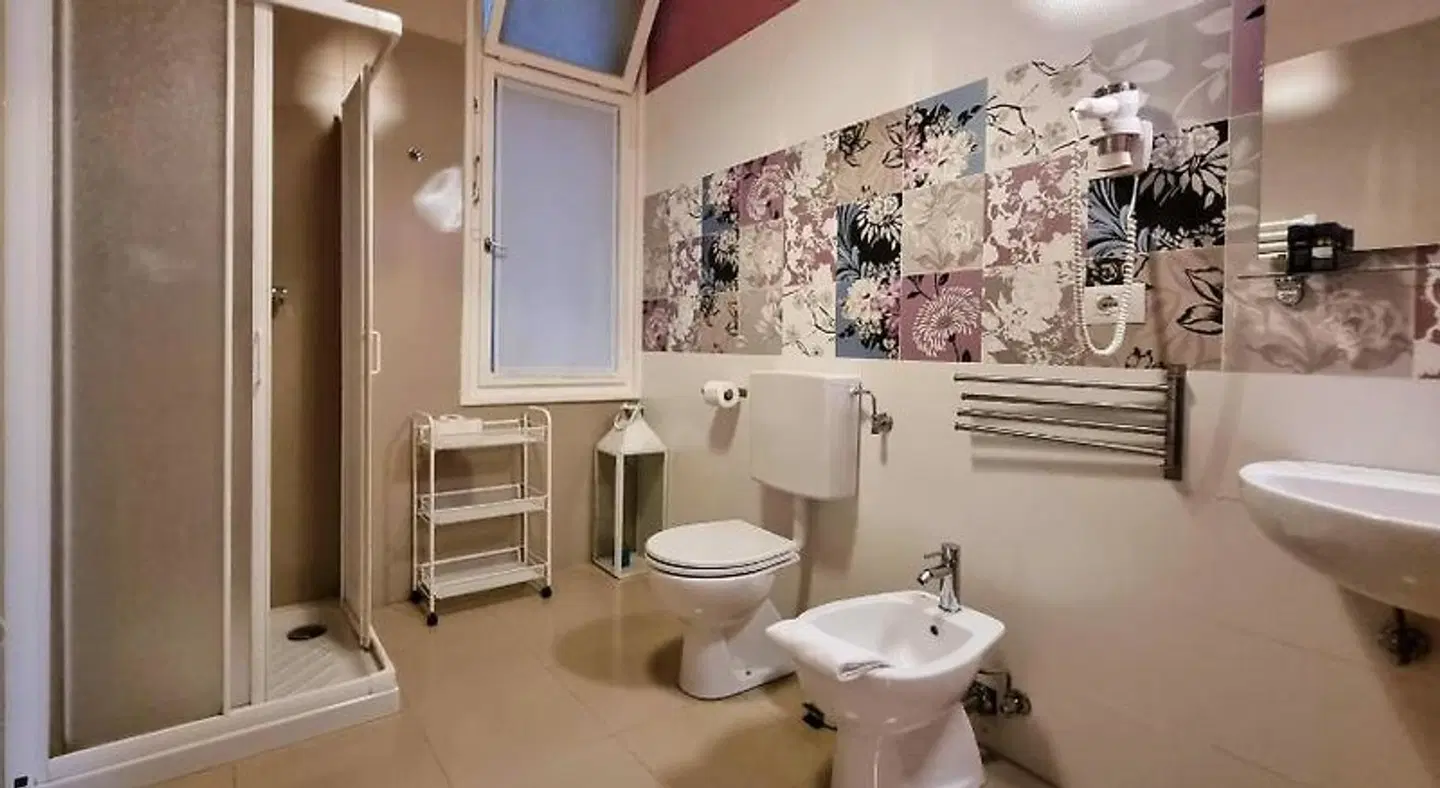 Locanda Al Volo Tor Bandena Badezimmer