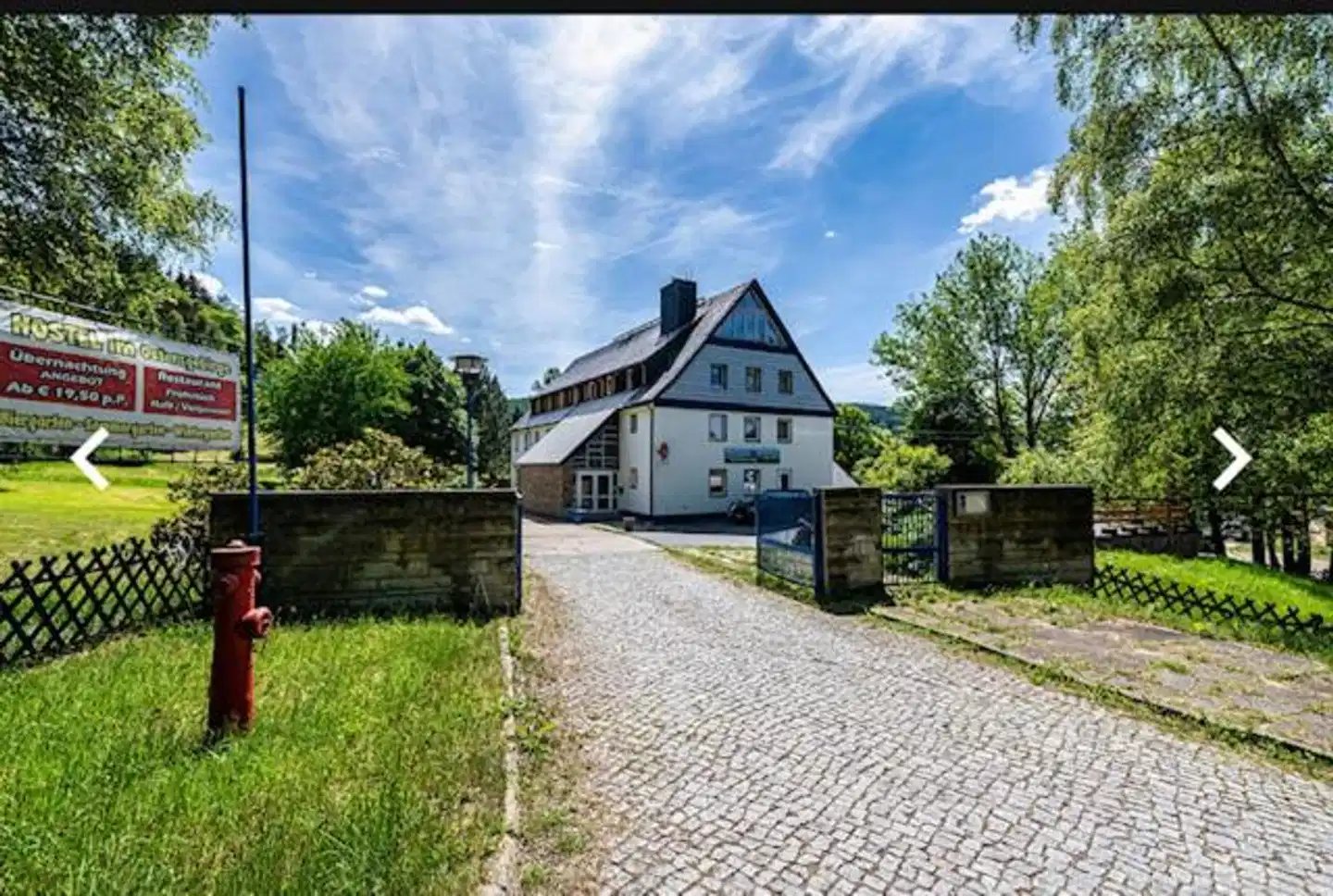 Hostel im Osterzgebirge Aussenansicht