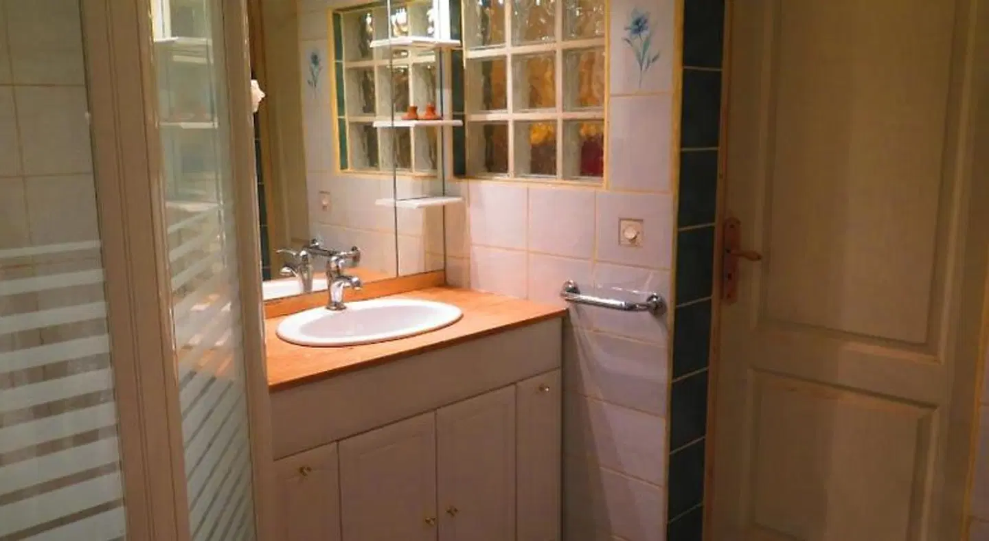 Chambres d'hôtes au verger de Marcilly Badezimmer