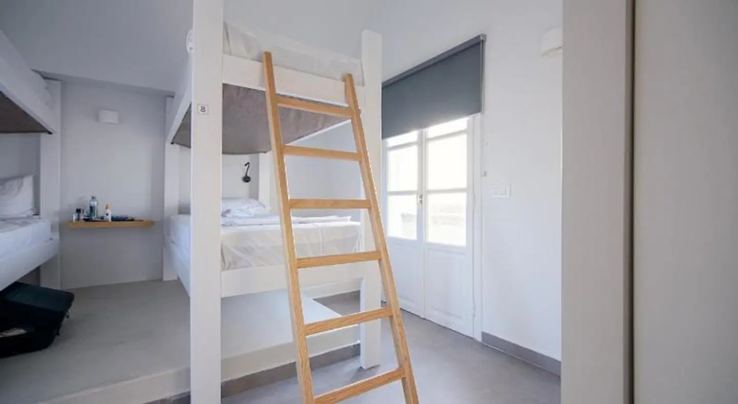 Central Hostel Oia Badezimmer