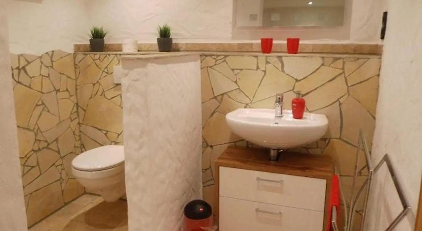 Pension Waldsauna Badezimmer