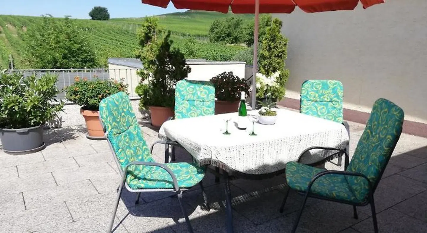 Weingut und Gästehaus Alfons Bollig Terrasse