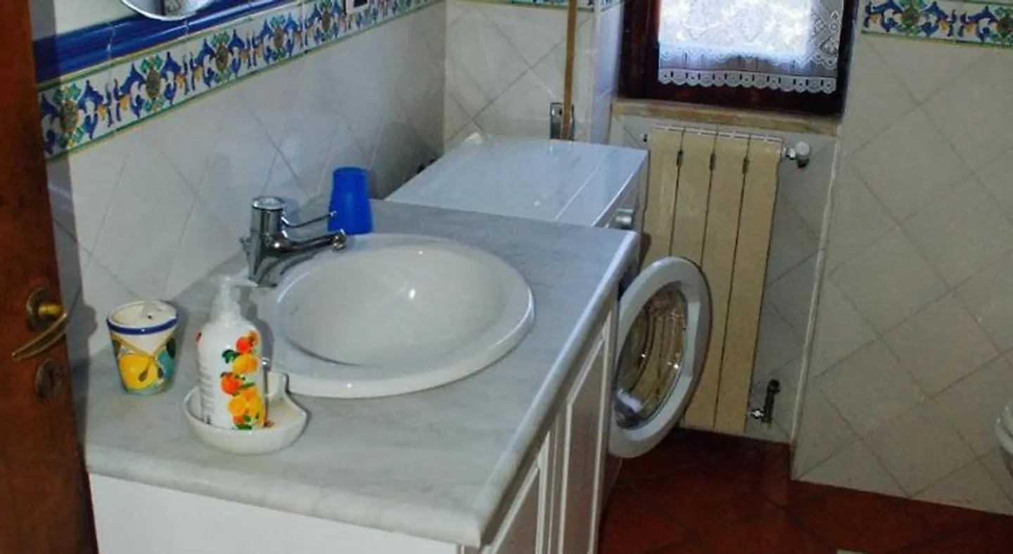 Orange Garden Badezimmer