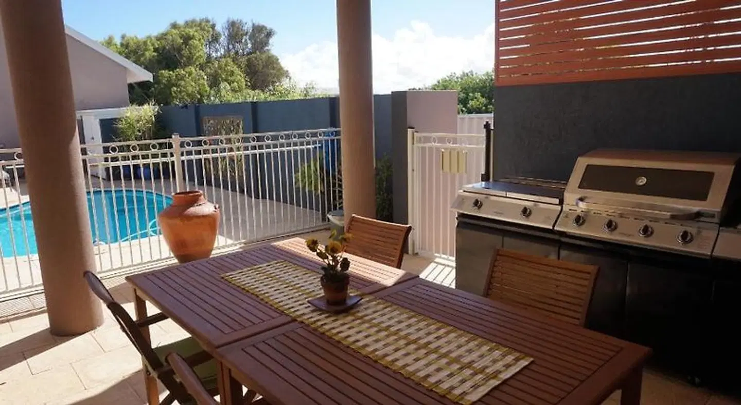 Gecko Lodge Kalbarri Terrasse