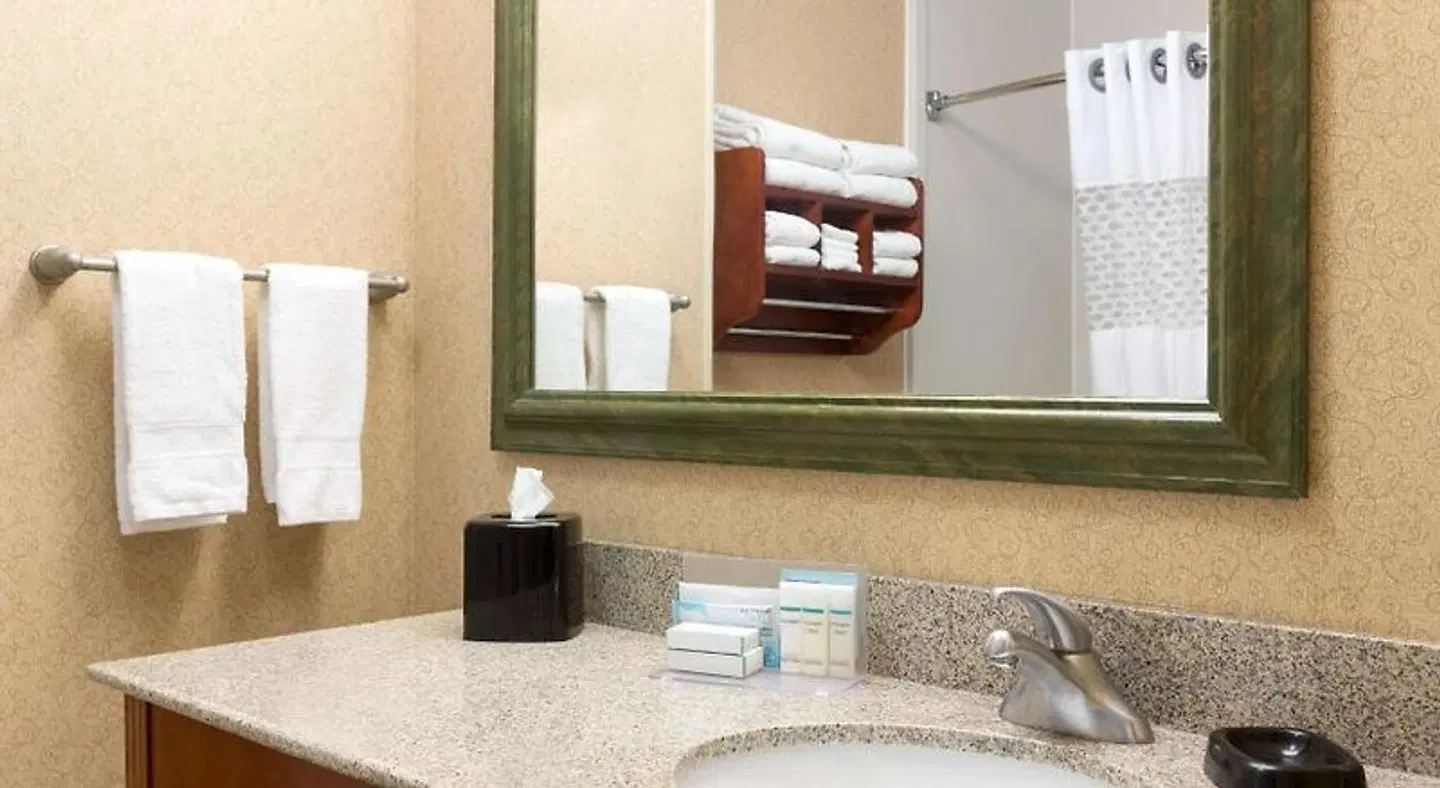 Hampton Inn Houston-Willowbrook Mall Badezimmer